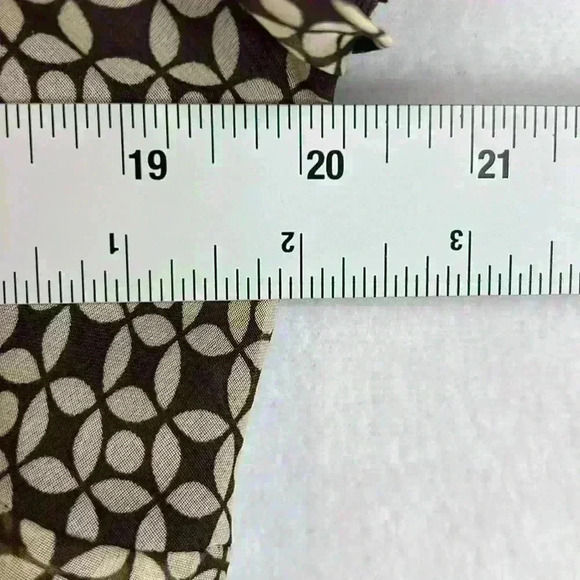 R & K Originals Dress Brown/Tan Women’s Size 12 Geometric Print Lined - Picture 6 of 8